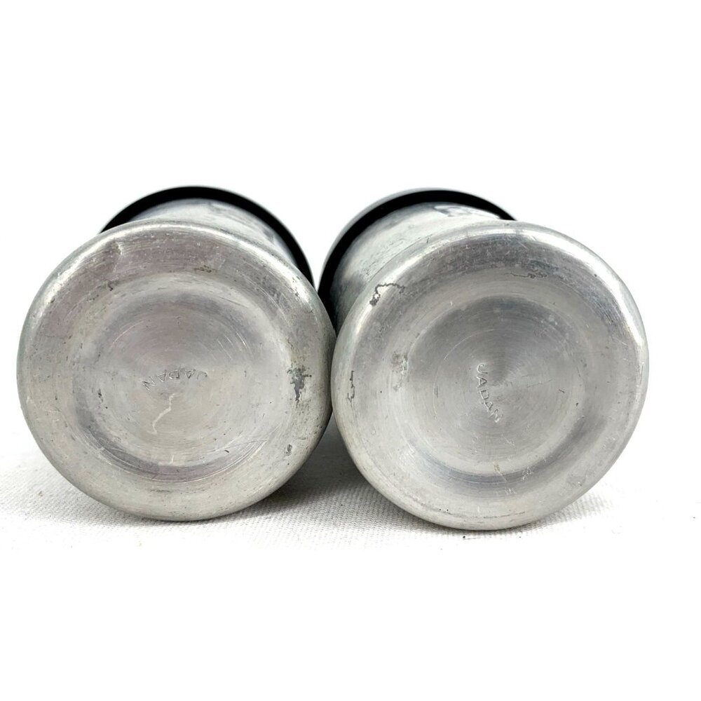 Turner Specialty Aluminum Salt & Pepper Shaker Black Lids 2.25" MCM - Picture 11 of 11